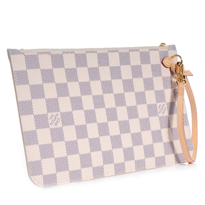 Louis Vuitton Damier Azur Neverfull MM GM Pochette 3 of 7