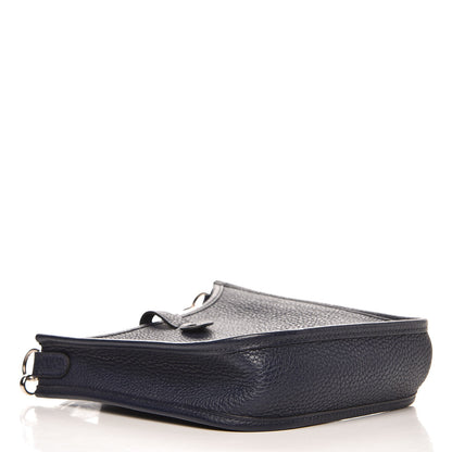 Hermes Taurillon Clemence Amazone Evelyne TPM Bleu Nuit Bleu Indigo 4 of 9