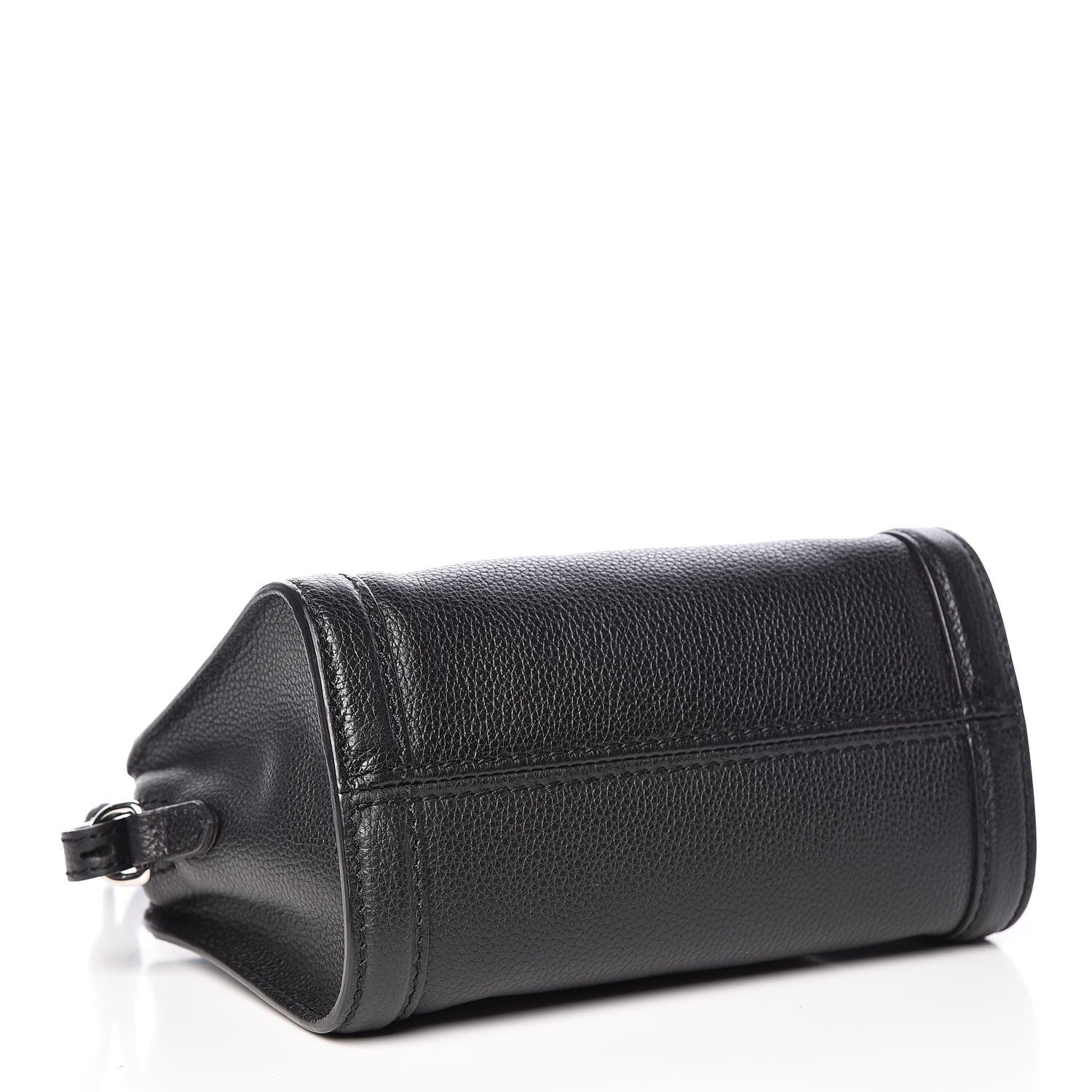 Alexander McQueen Pebbled Calfskin Mini Padlock Tote Black 4 of 9