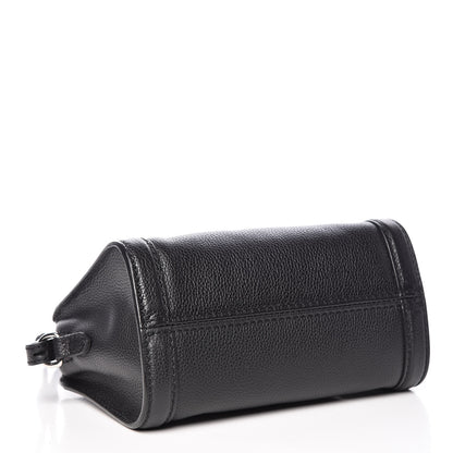 Alexander McQueen Pebbled Calfskin Mini Padlock Tote Black 4 of 9