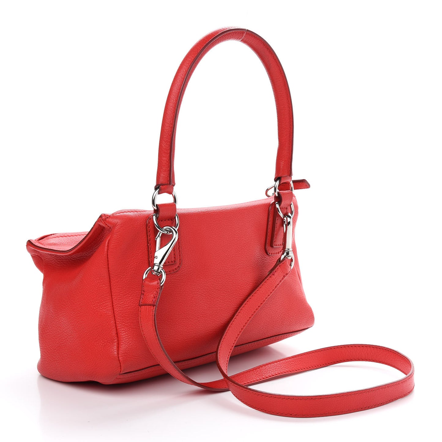 Sugar Goatskin Small Pandora Red