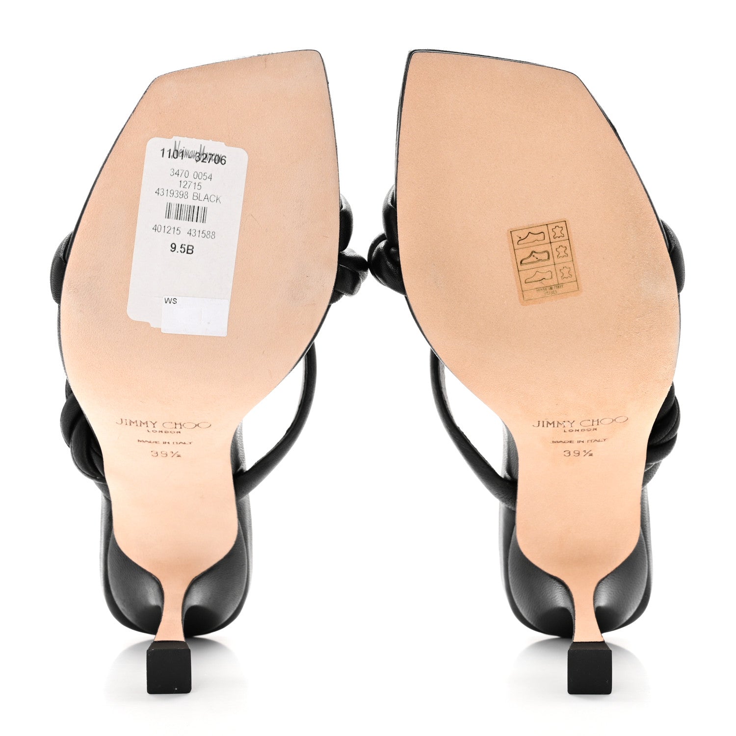 Jimmy Choo Nappa Diosa 90 Sandals 39.5 Black 5 of 8