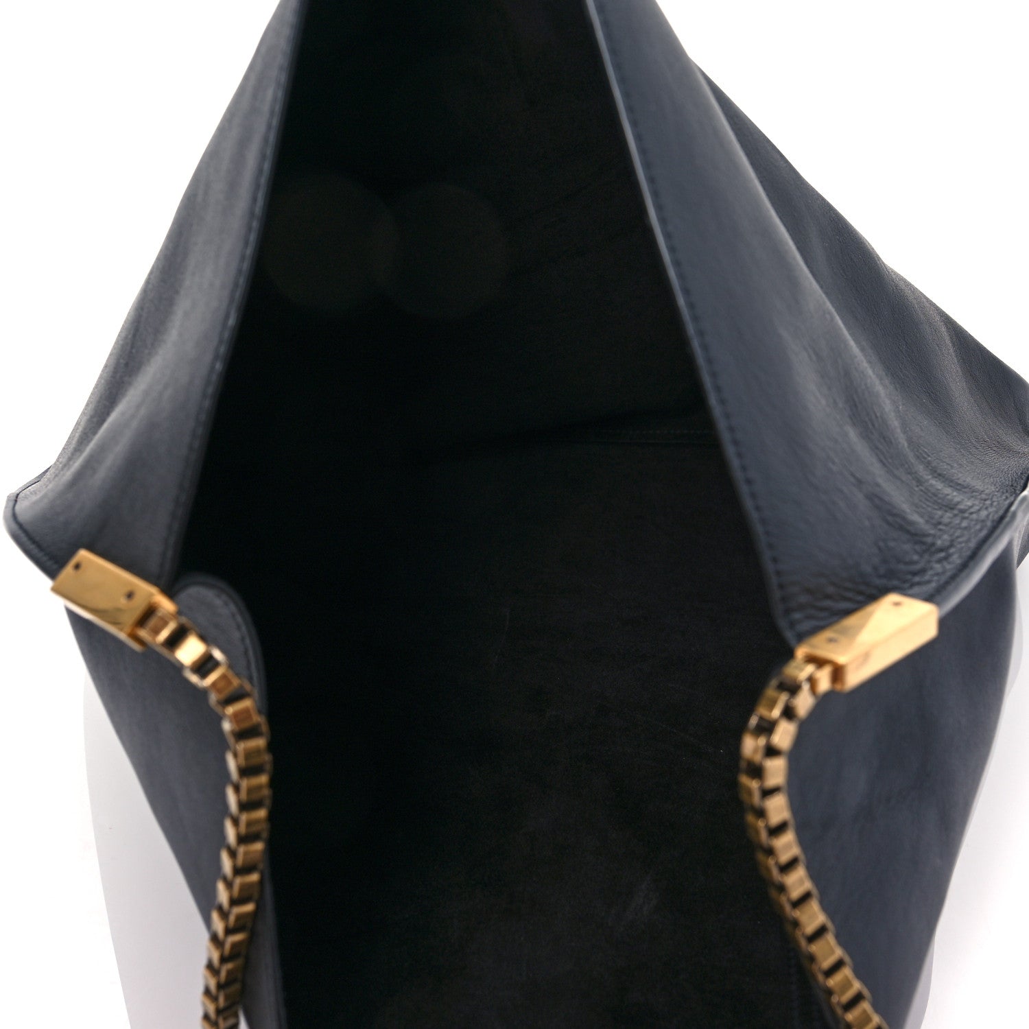 Saint Laurent Calfskin Medium Suzanne Hobo Black 5 of 7