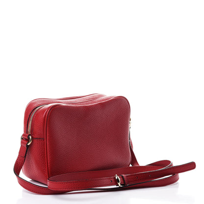 Gucci Pebbled Calfskin Small Soho Disco Bag Tabasco Red 2 of 4