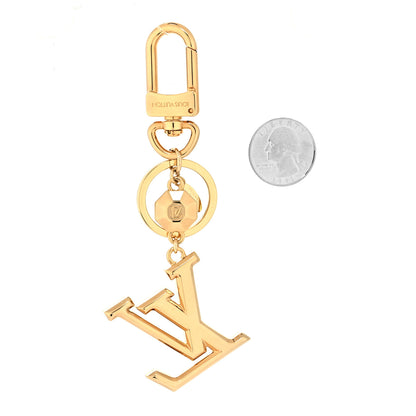 Louis Vuitton LV Facettes Bag Charm Key Holder Gold 2 of 4