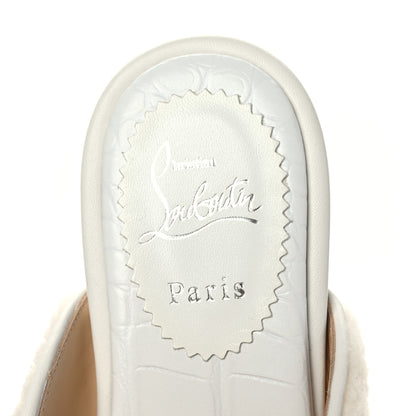 Christian Louboutin Navy Coolito Donna Slippers 39.5 White 7 of 7