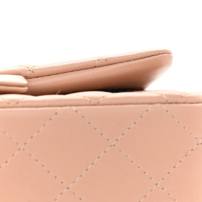 Chanel Lambskin Quilted Mini Rectangular Flap Beige 9 of 9