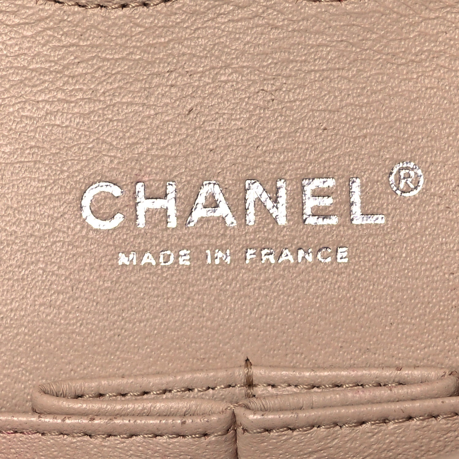 Chanel Iridescent Caviar Quilted Medium Double Flap Beige 9 of 12