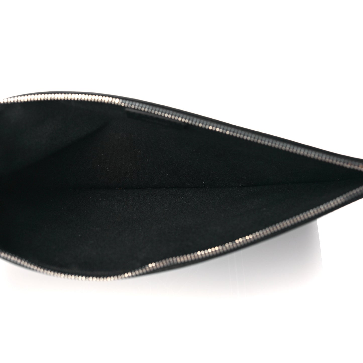 Calfskin Bambi Print Medium Cosmetic Pouch Black