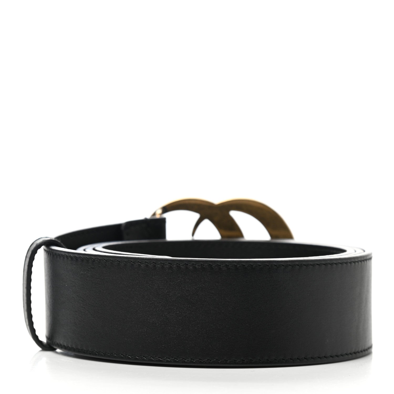 Gucci Moon Calfskin Pearl Double G 40mm Belt 110 44 Black Cream 2 of 8