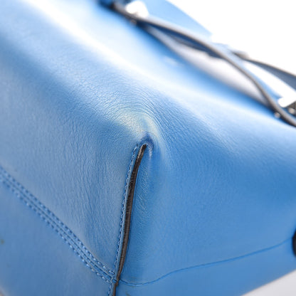 Fendi Vitello Dolce Medium By The Way Boston Bag Blue Royal 12 of 16
