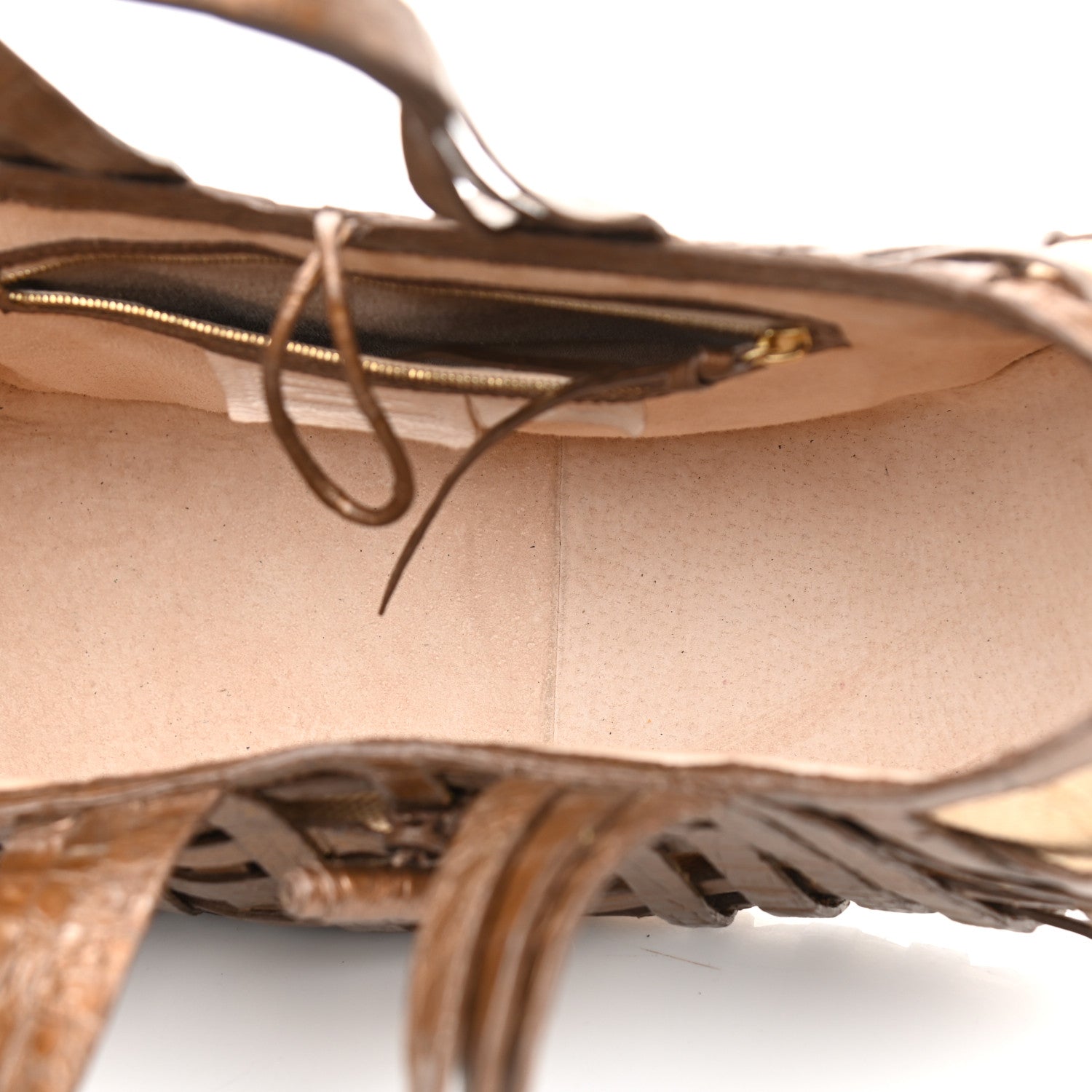 Nancy Gonzalez Crocodile Woven Tote Chocolate 5 of 12