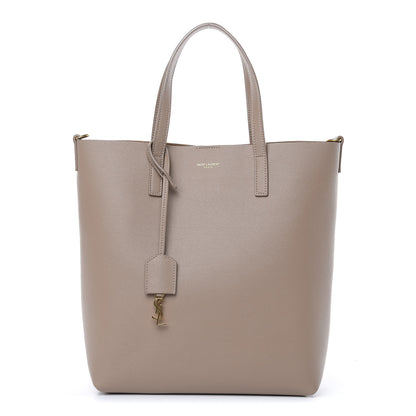 Saint Laurent Calfskin Toy Shopping Tote Dark Beige 1 of 10