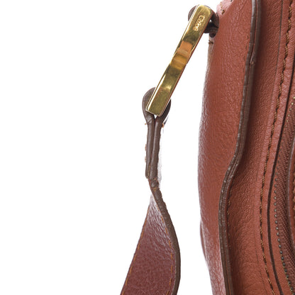 Chloe Calfskin Medium Marcie Round Zip Crossbody Bag Maple Leaf 10 of 17