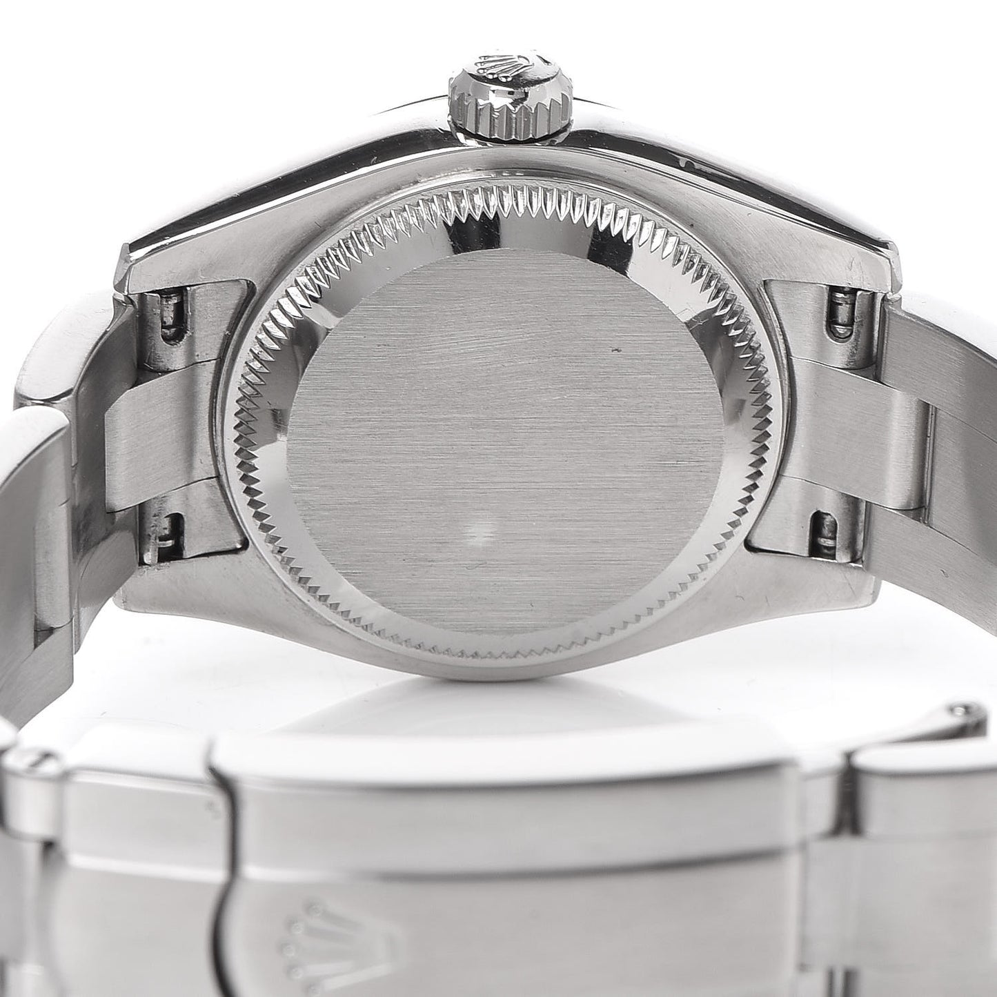 Stainless Steel 18K White Gold 26mm Oyster Perpetual Watch White Roman 176234