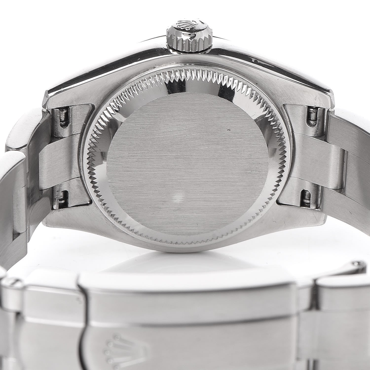 Rolex Stainless Steel 18K White Gold 26mm Oyster Perpetual Watch White Roman 176234 5 of 6