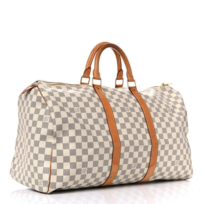 Louis Vuitton Damier Azur Keepall 50 2 of 35
