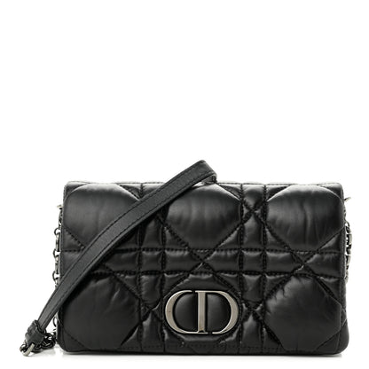 Christian Dior Calfskin Macrocannage Mini Caro Bag Black 1 of 9