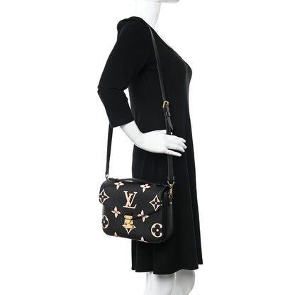 Louis Vuitton Empreinte Monogram Giant Pochette Metis Black Beige 2 of 12