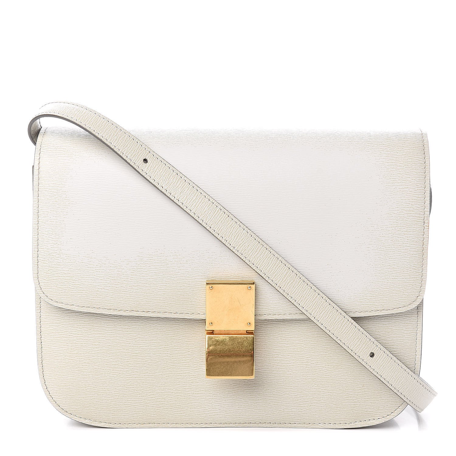 Celine Liege Calfskin Medium Classic Box Flap Bag Pale Grey 1 of 11