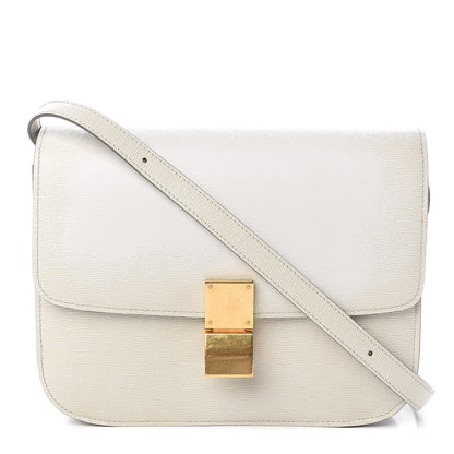 Celine Liege Calfskin Medium Classic Box Flap Bag Pale Grey 1 of 11