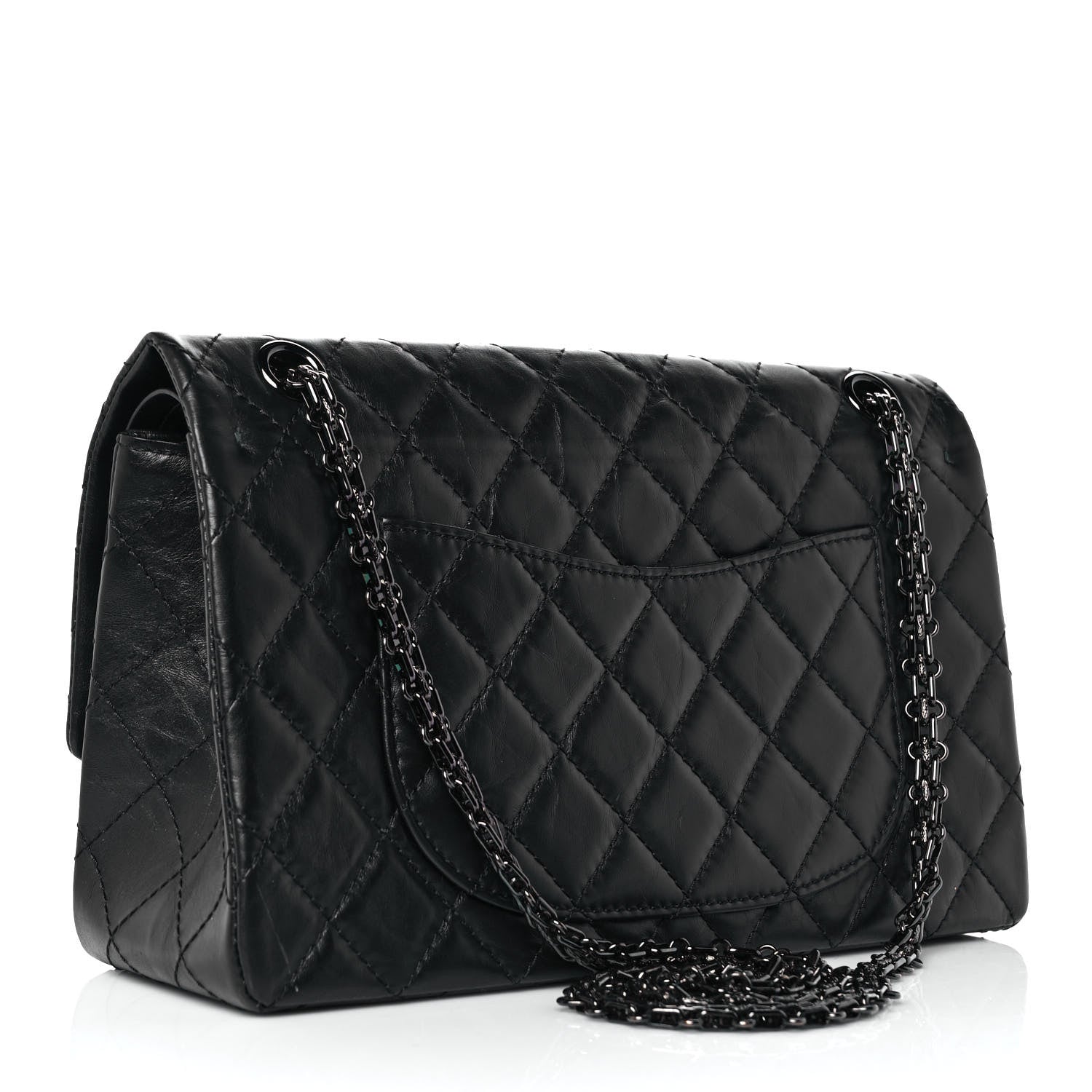 Chanel Aged Calfskin Quilted 2.55 Reissue 226 Flap So Black 3 of 10