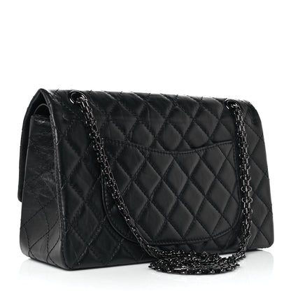 Chanel Aged Calfskin Quilted 2.55 Reissue 226 Flap So Black 3 of 10