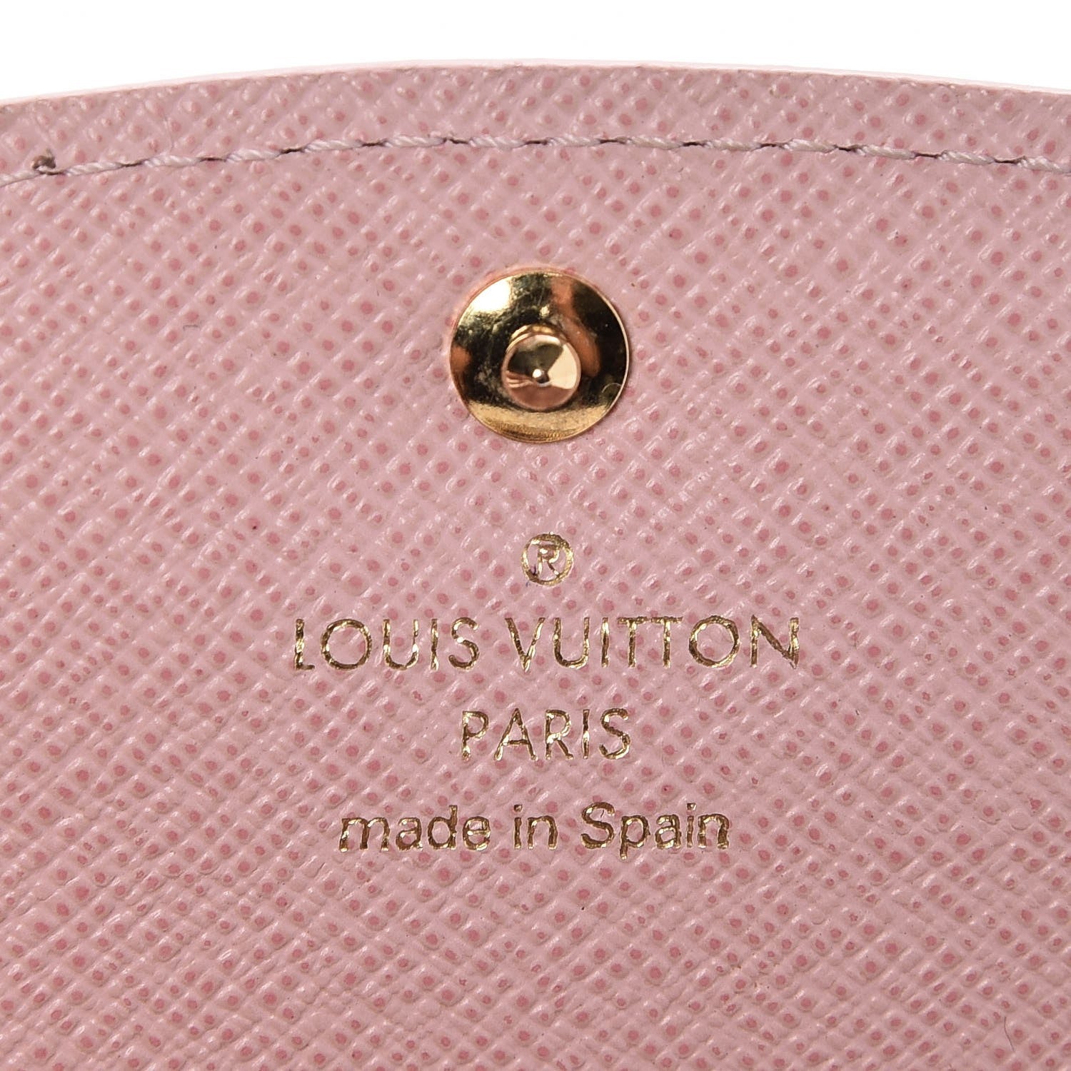 Louis Vuitton Damier Ebene Caissa Wallet Rose Ballerine 6 of 7