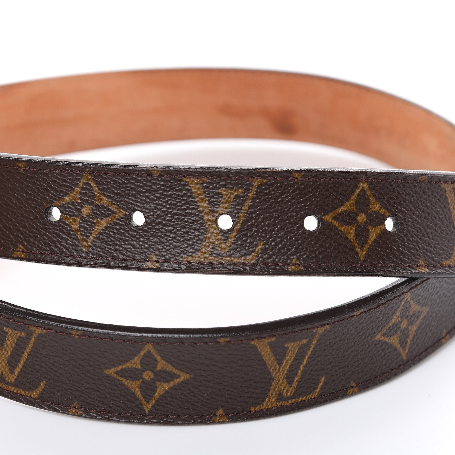 Louis Vuitton Monogram Belt 80 32 Brown 4 of 9