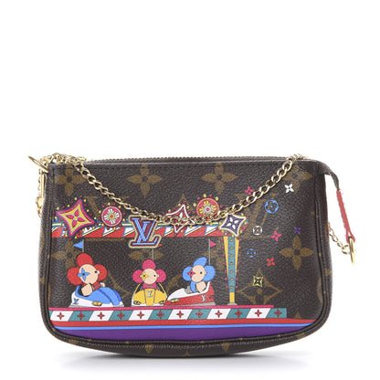 Louis Vuitton Monogram 2020 Christmas Animation Bumper Cars Mini Pochette Accessories Coquelicot 1 of 7