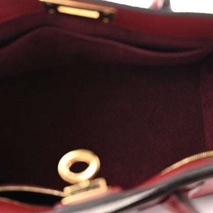Louis Vuitton Calfskin Karung Snakeskin Mahina On My Side PM  Griotte Red 5 of 10