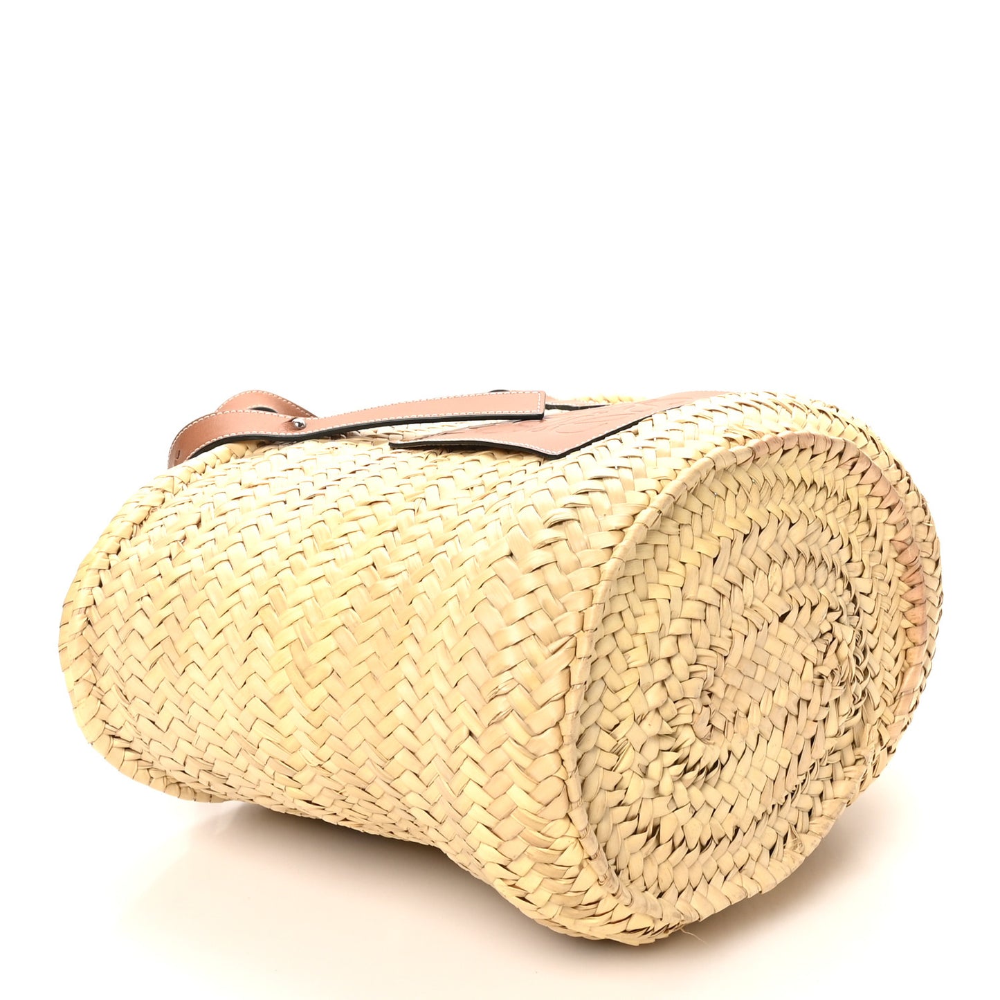 Raffia Basket Tote Bag Natural Tan