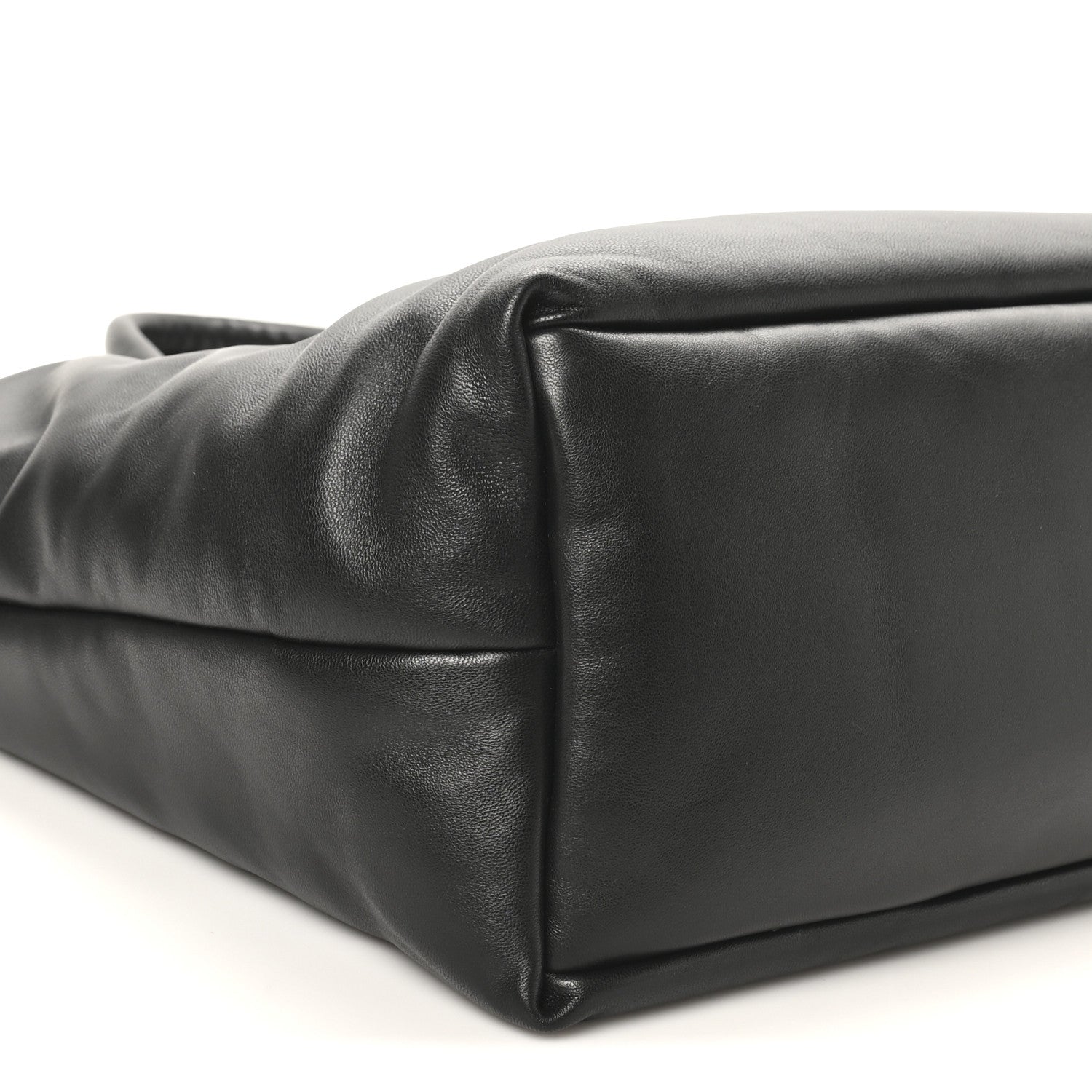 Saint Laurent Lambskin Wide Puffer Tote Black 9 of 10