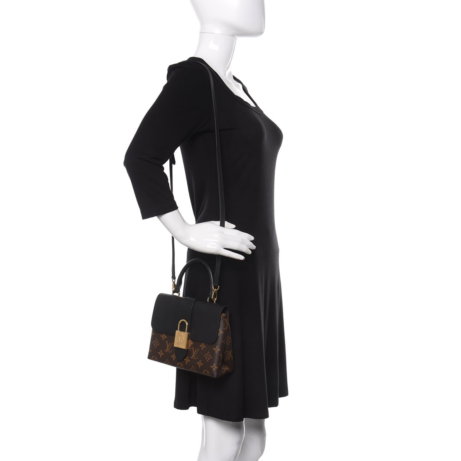 Louis Vuitton Monogram Locky BB Black 2 of 10