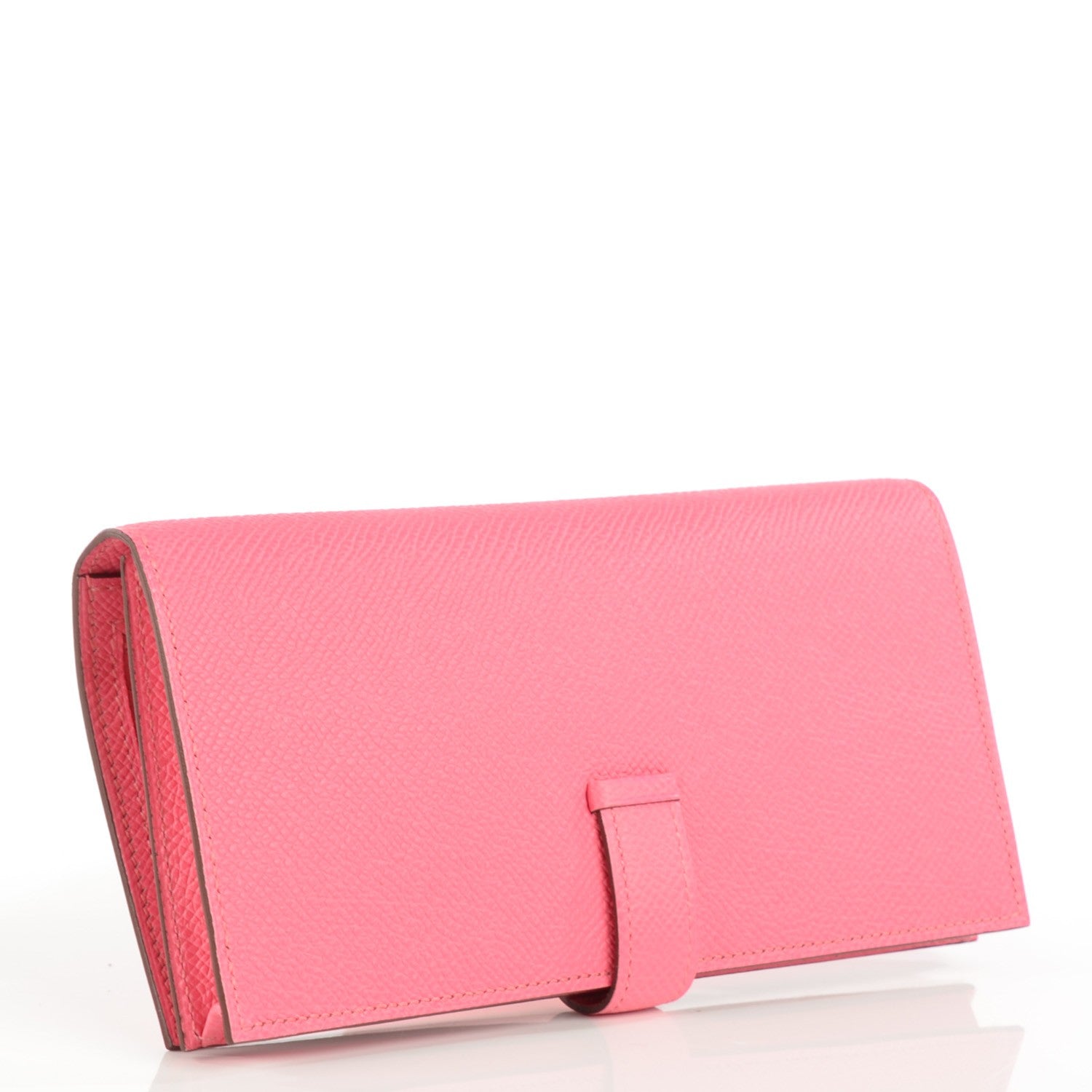 Hermes Epsom Bearn Gusset Wallet Rose Azalee 3 of 11