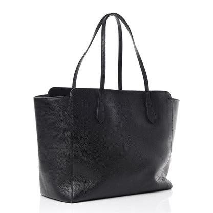 Gucci Pebbled Calfskin Medium Swing Tote Black 3 of 11