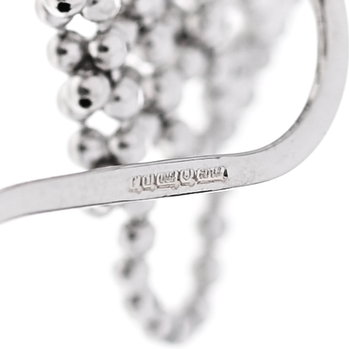 Tiffany 18K White Gold Fringe Earrings 5 of 5