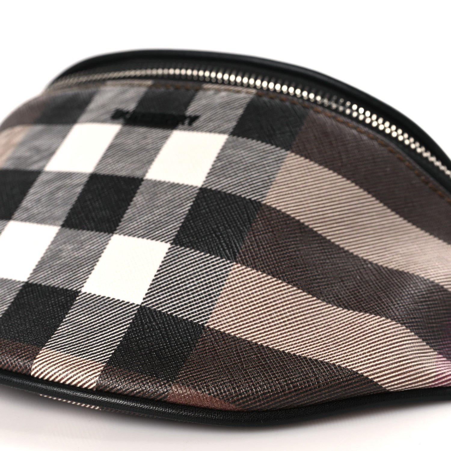 Burberry E-canvas Check Bum Bag Dark Birch Brown 9 of 9