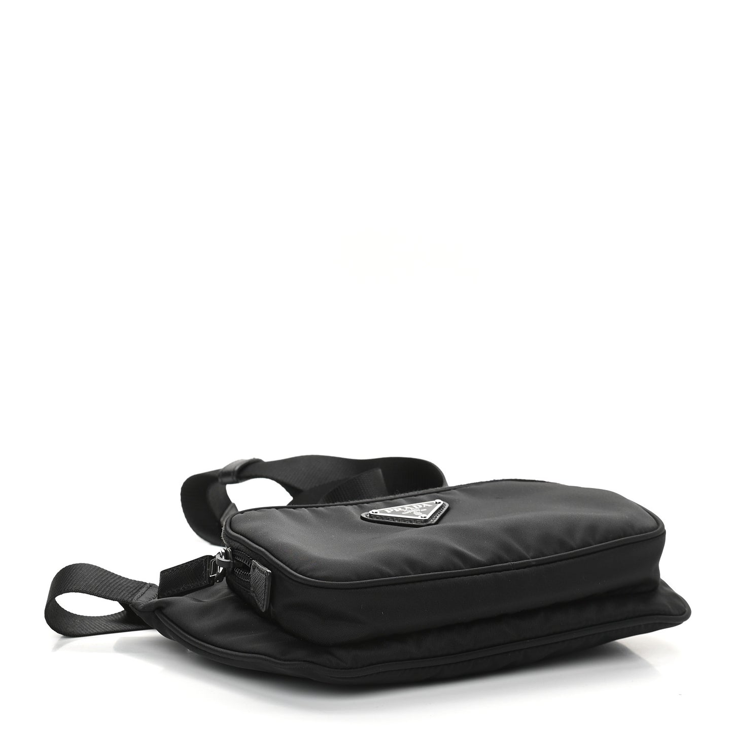 Tessuto Nylon Saffiano Belt Bag Black