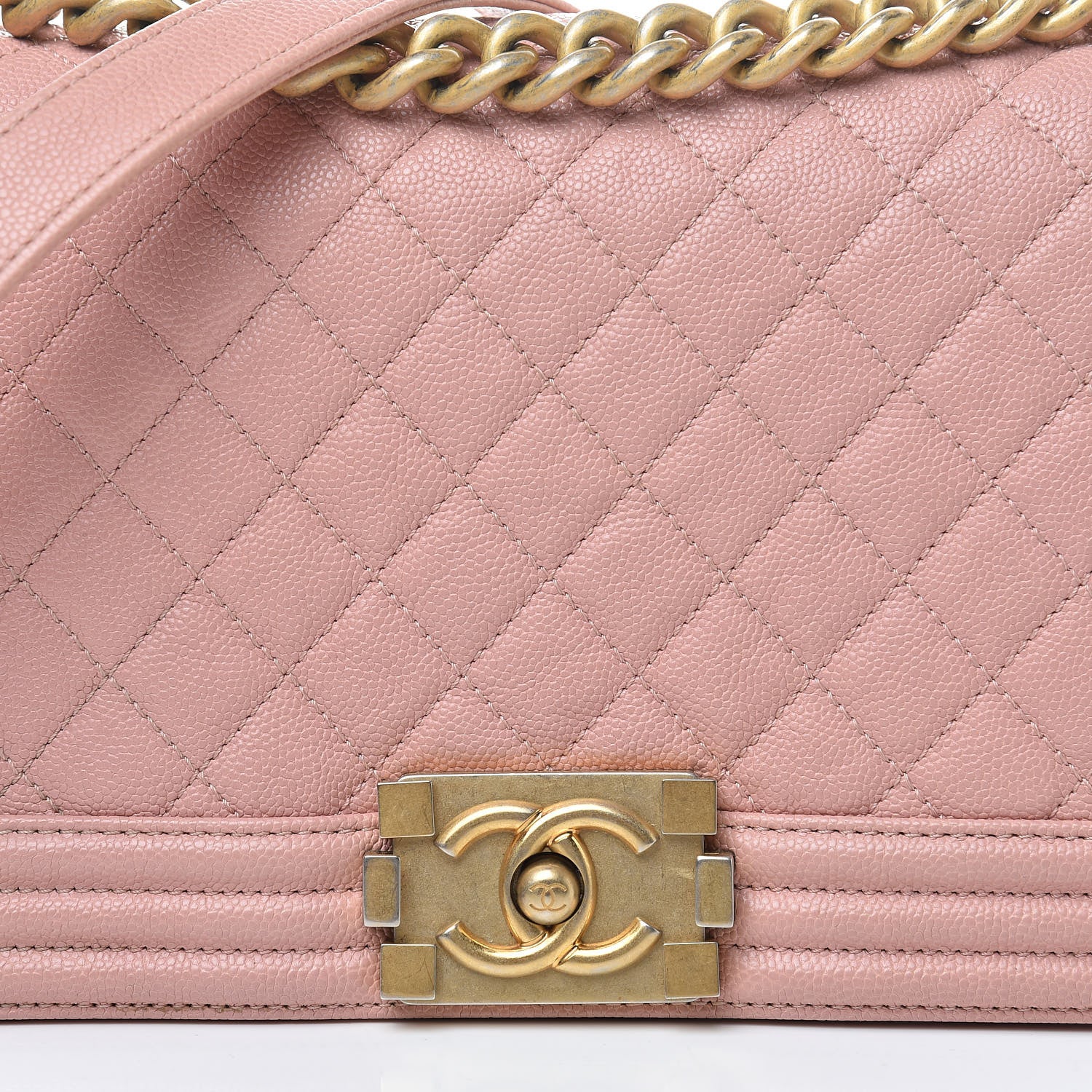 Chanel Caviar Quilted Medium Boy Flap Pink 8 of 15