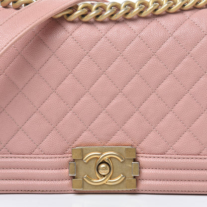 Chanel Caviar Quilted Medium Boy Flap Pink 8 of 15