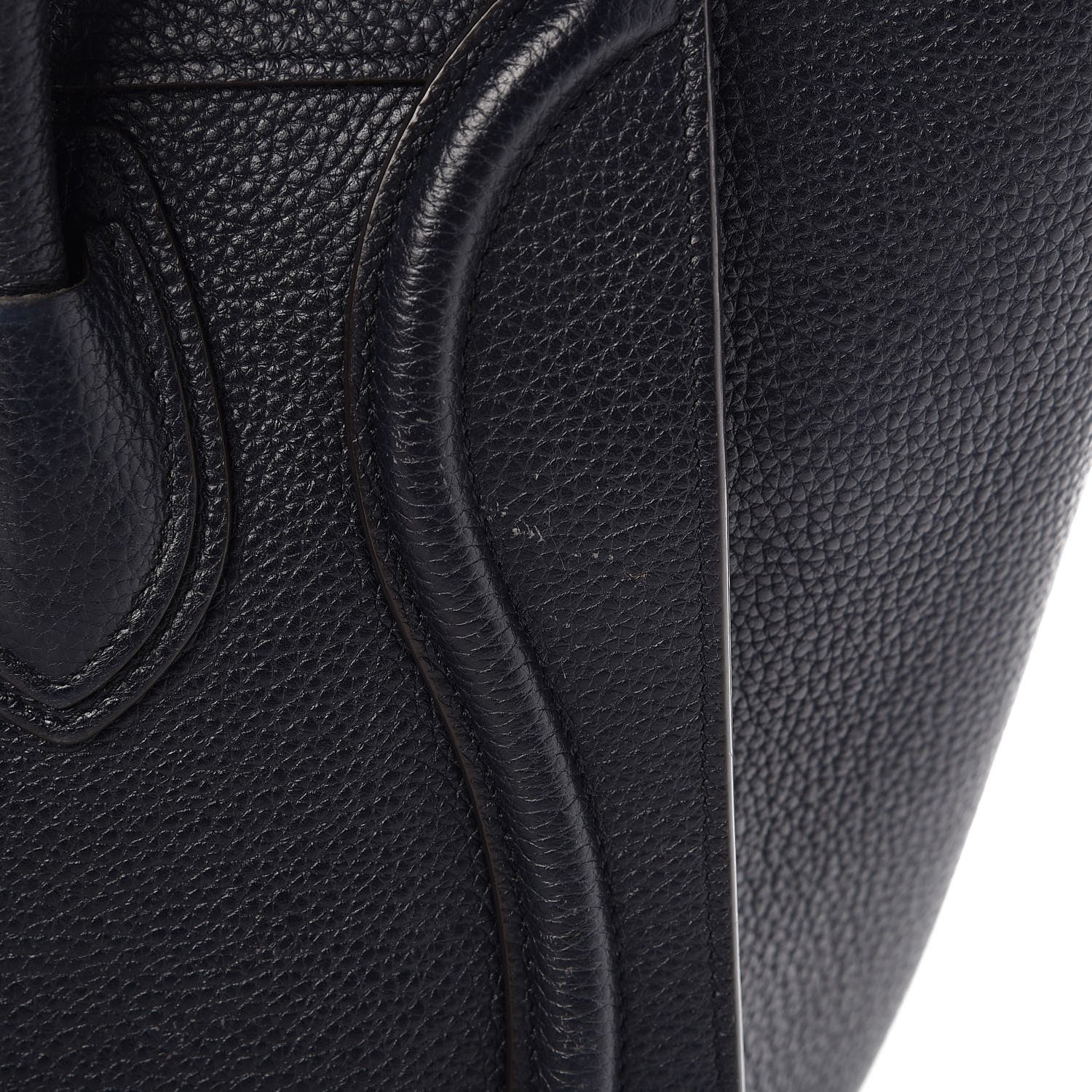 Celine Drummed Calfskin Micro Luggage Black 12 of 31