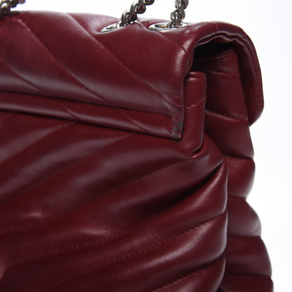 Saint Laurent Calfskin Y Quilted Monogram Medium Loulou Chain Satchel Palissandre 10 of 16