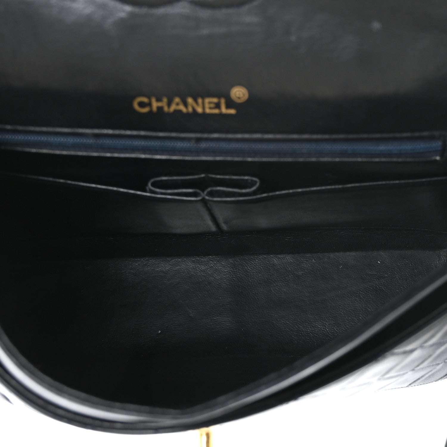 Chanel Lambskin Quilted Medium Double Flap Navy 4 of 8