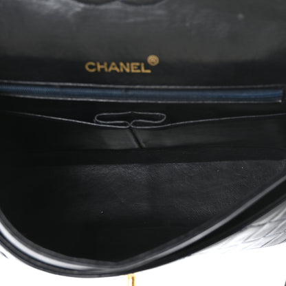 Chanel Lambskin Quilted Medium Double Flap Navy 4 of 8