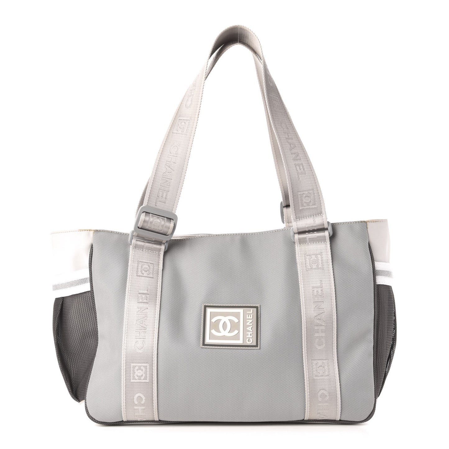 Nylon Sport Tote Grey