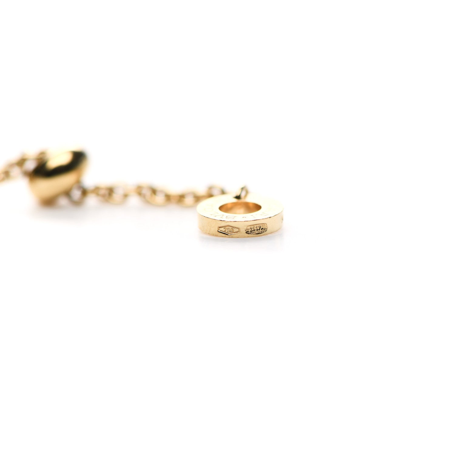 Bulgari 18K Yellow Gold B.Zero1 Lavalier Necklace 5 of 5