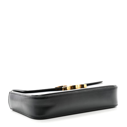 Celine Shiny Calfskin Triomphe Chain Shoulder Bag Black 4 of 9