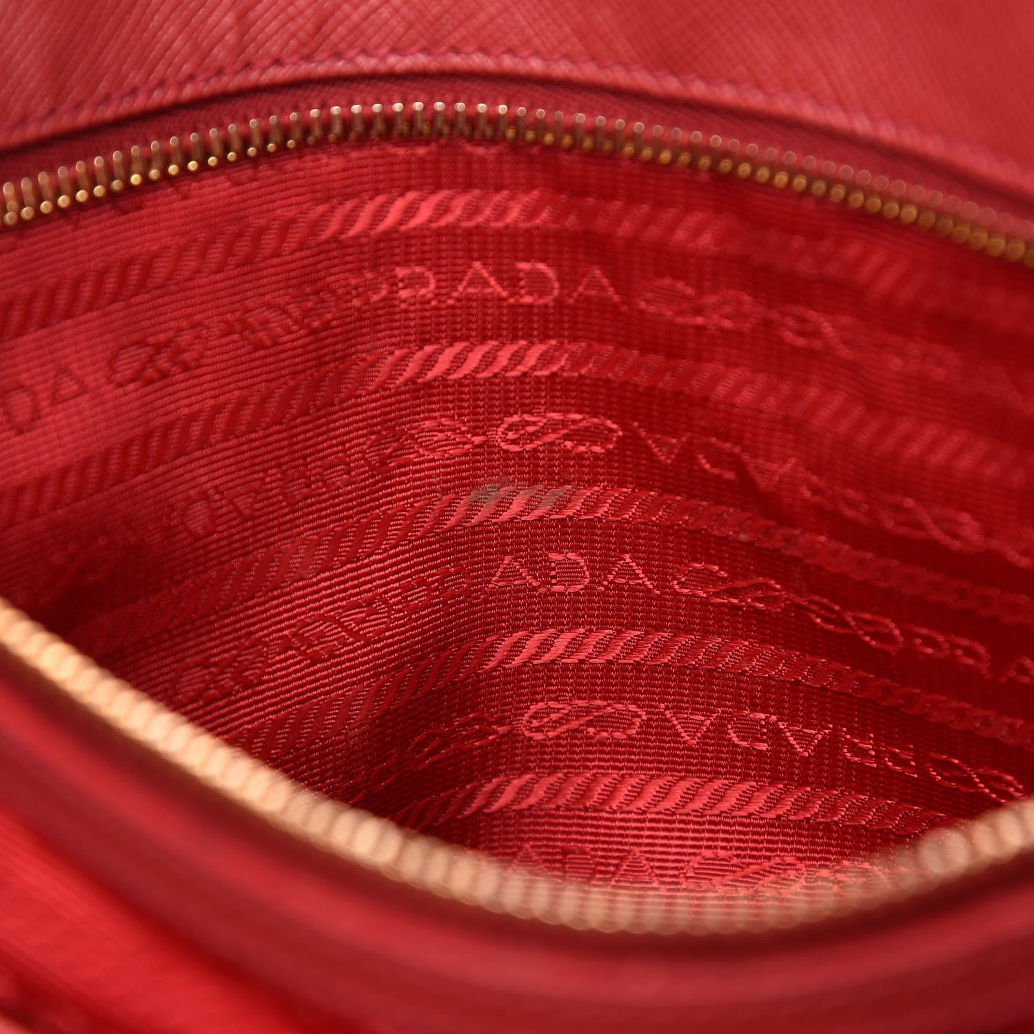 Prada Saffiano Large Galleria Double Zip Tote Fuoco 17 of 19