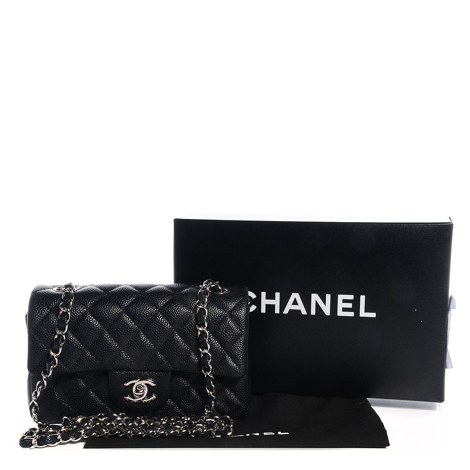 Chanel Caviar Quilted Mini Flap Bag Black 5 of 9